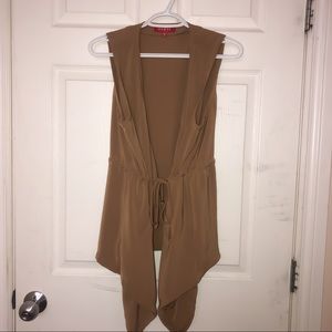Brown Guess Vest Cardigan